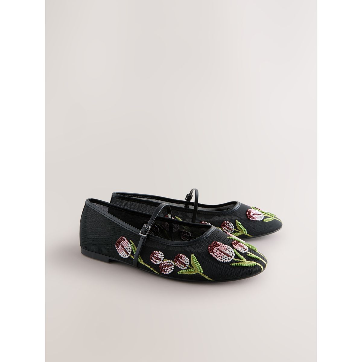 Babies à tulipes en mesh forever comfort® noir, NEXT