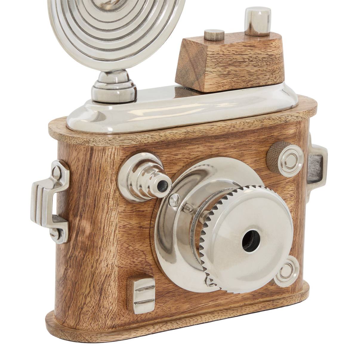 Appareil photo déco en aluminium JOHAN marron, ATMOSPHERA