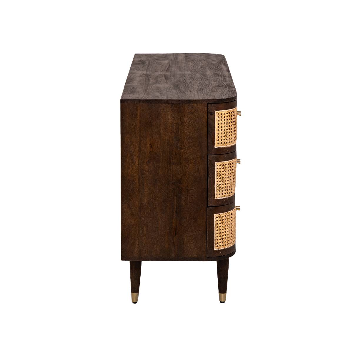 Commode en bois de manguier SOREN bois foncé, MADE IN MEUBLES 