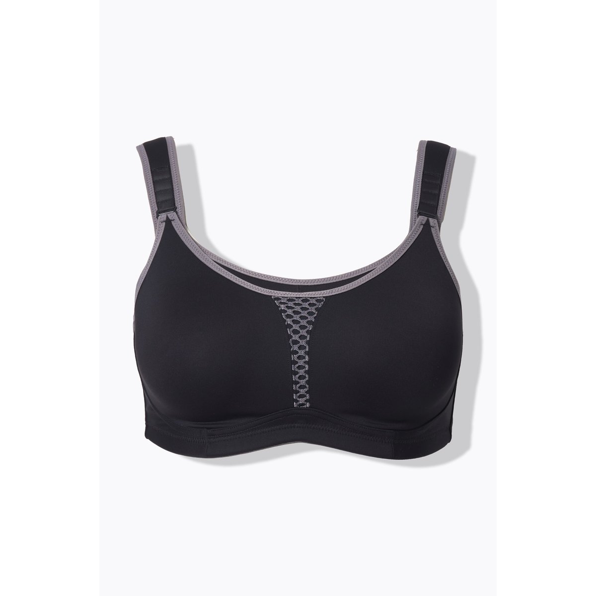Soutien-gorge de sport gris béton, ULLA POPKEN