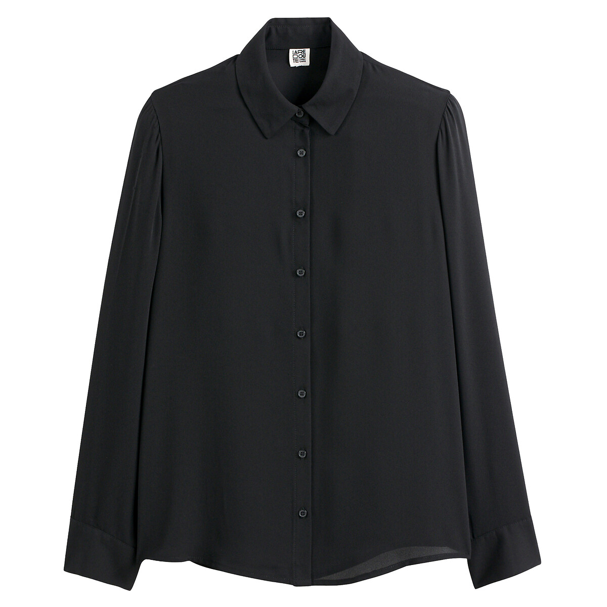 Long Sleeve Shirt black, LA REDOUTE COLLECTIONS