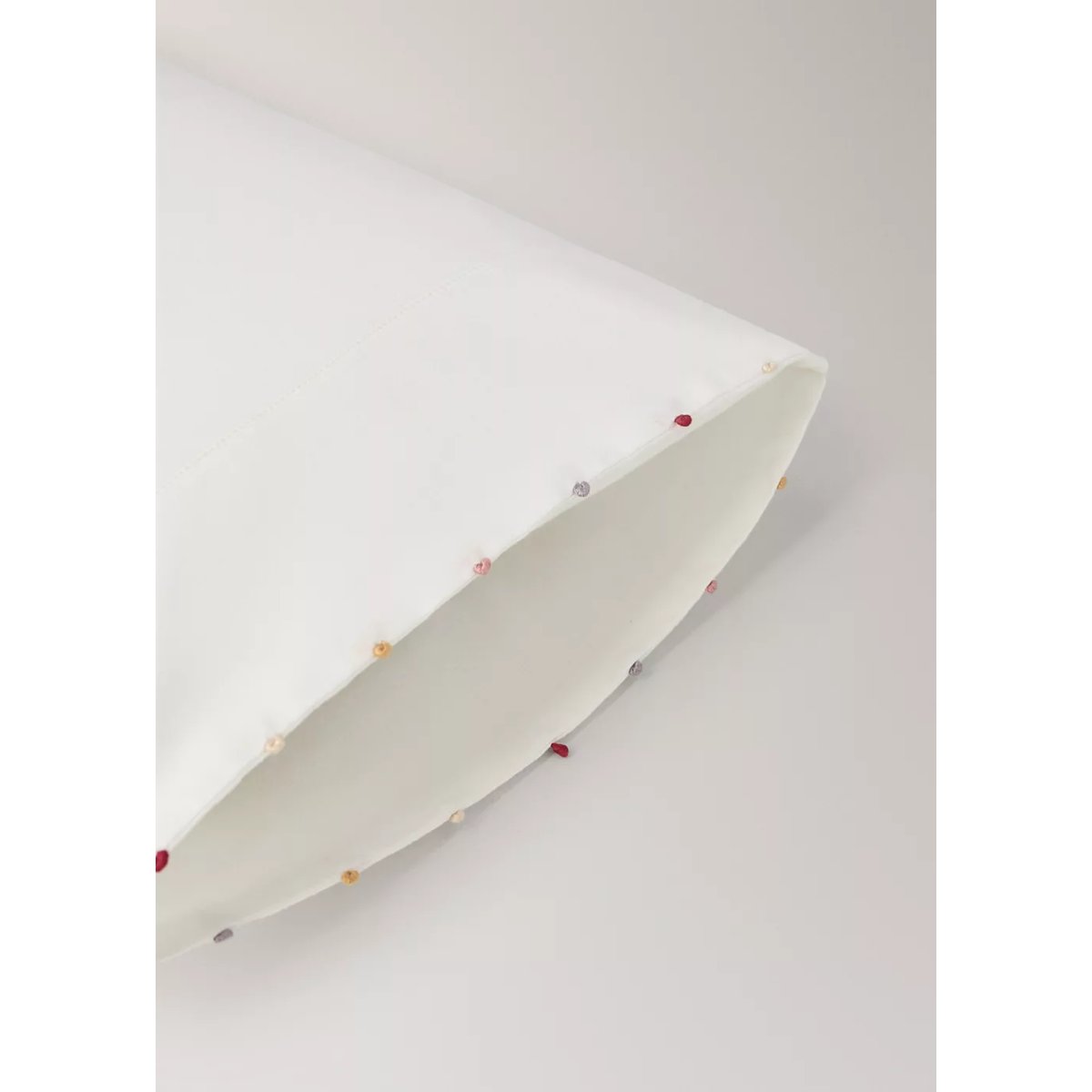 Taie d’oreiller berceau 100 % coton 30x50 cm blanc cassé, MANGO HOME