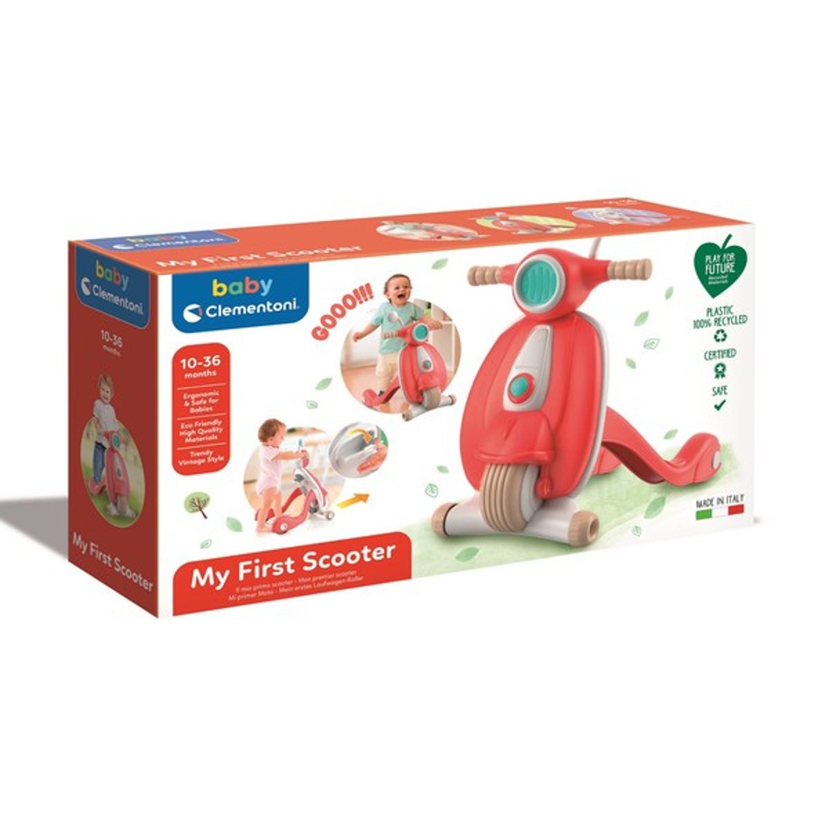 Mon premier scooter - Trotteur multicolore, CLEMENTONI