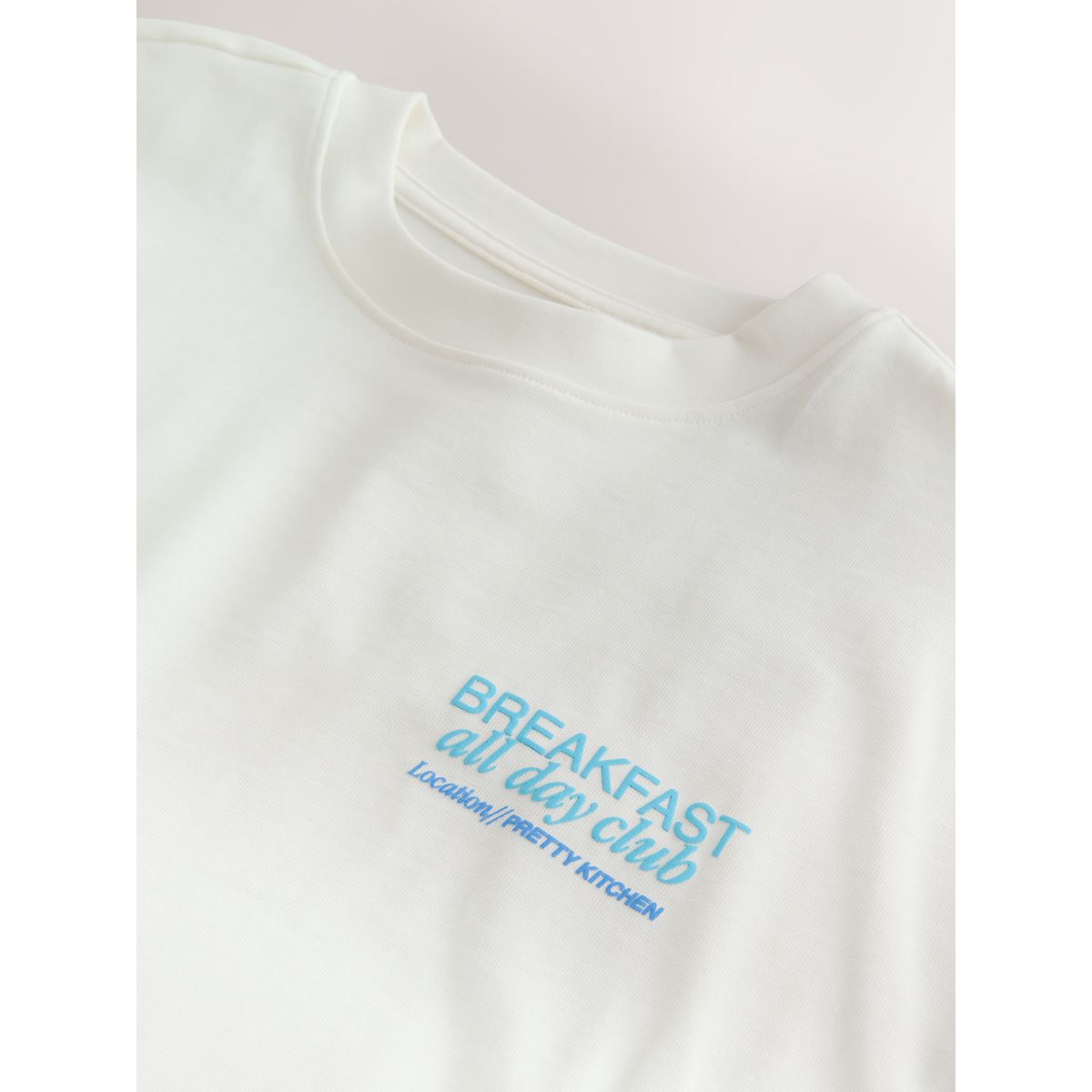 T-shirt à motif bagel écru, NEXT