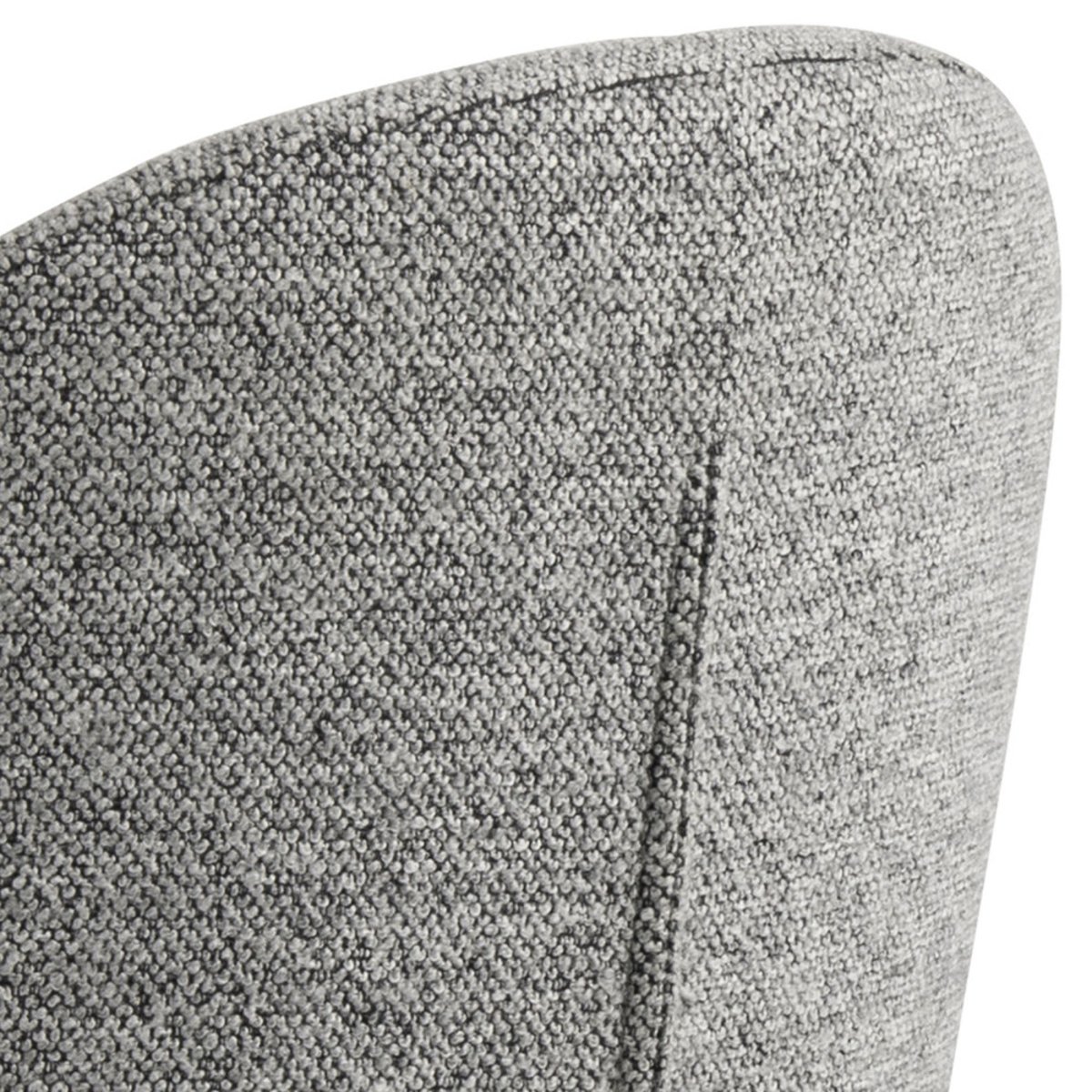Tabouret de bar en tissu et métal H55-80cm- COLOBURA gris, DRAWER