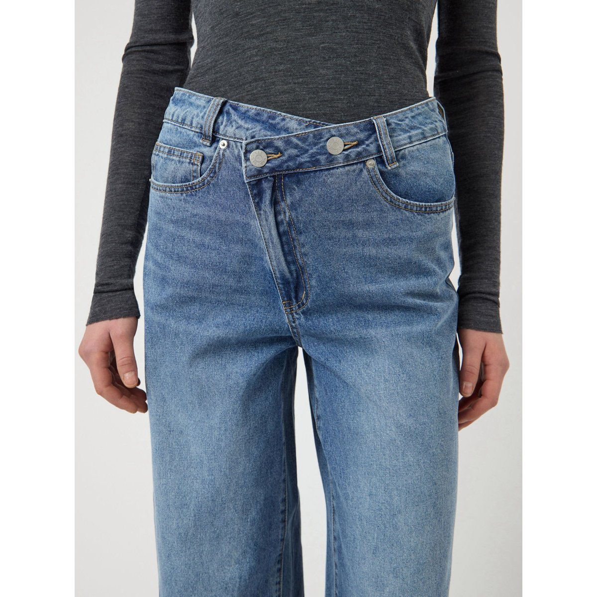 Jean Large medium blue denim, YAS