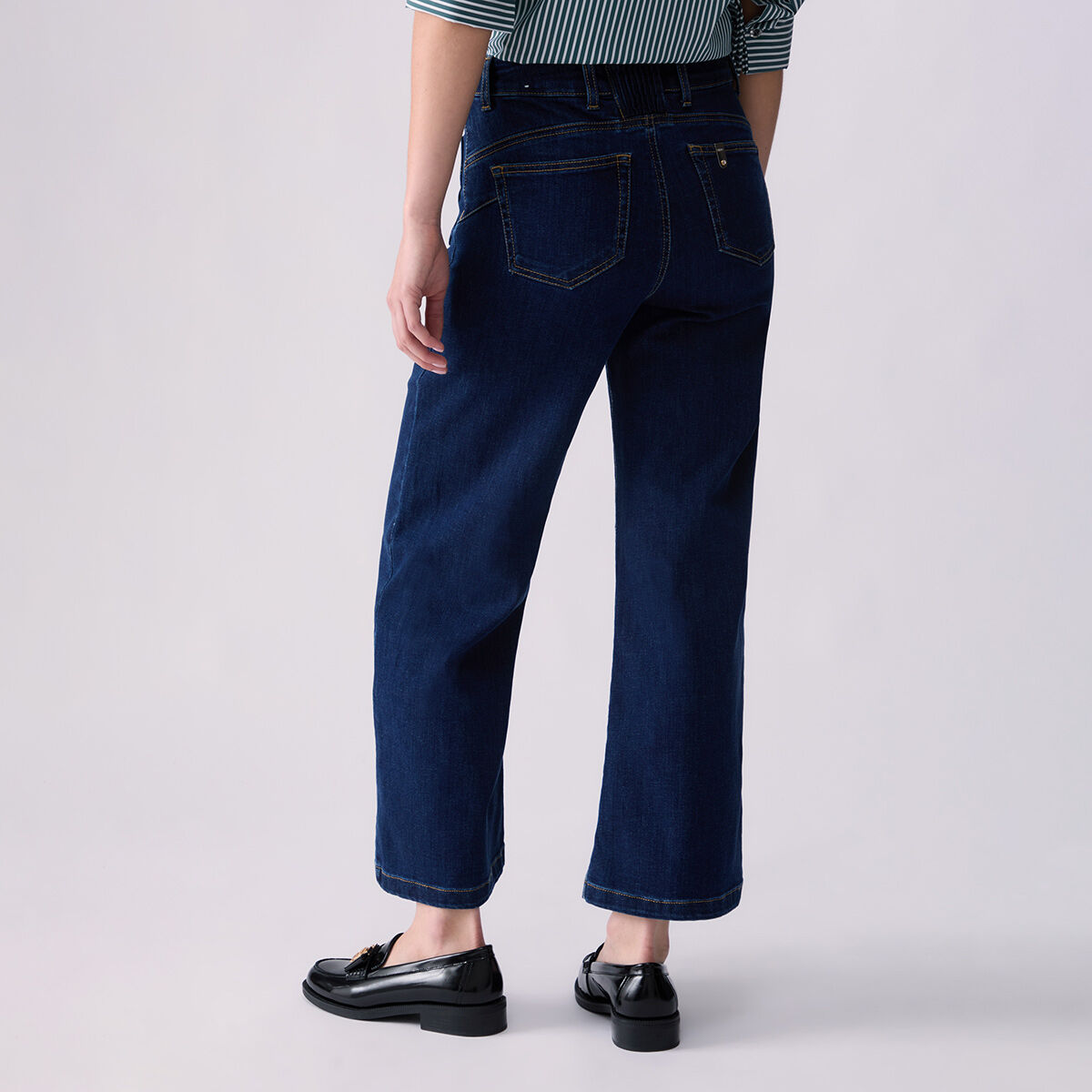 Jean Flare Court denim foncé, LIU JO