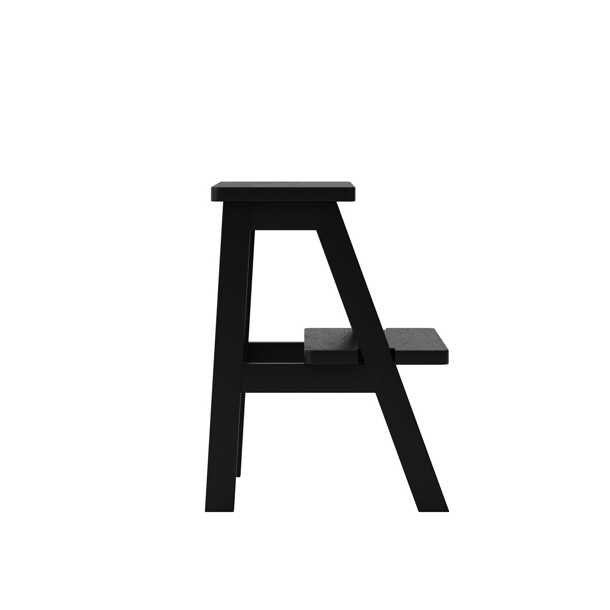 Adriana Pine Stool black, SO'HOME