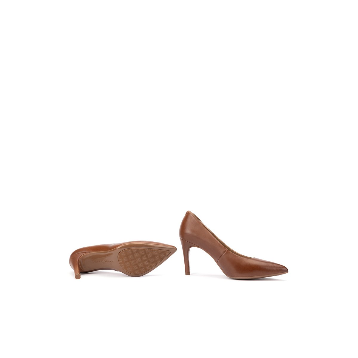 Chaussures à talon cuir Thelma cuero, MARTINELLI