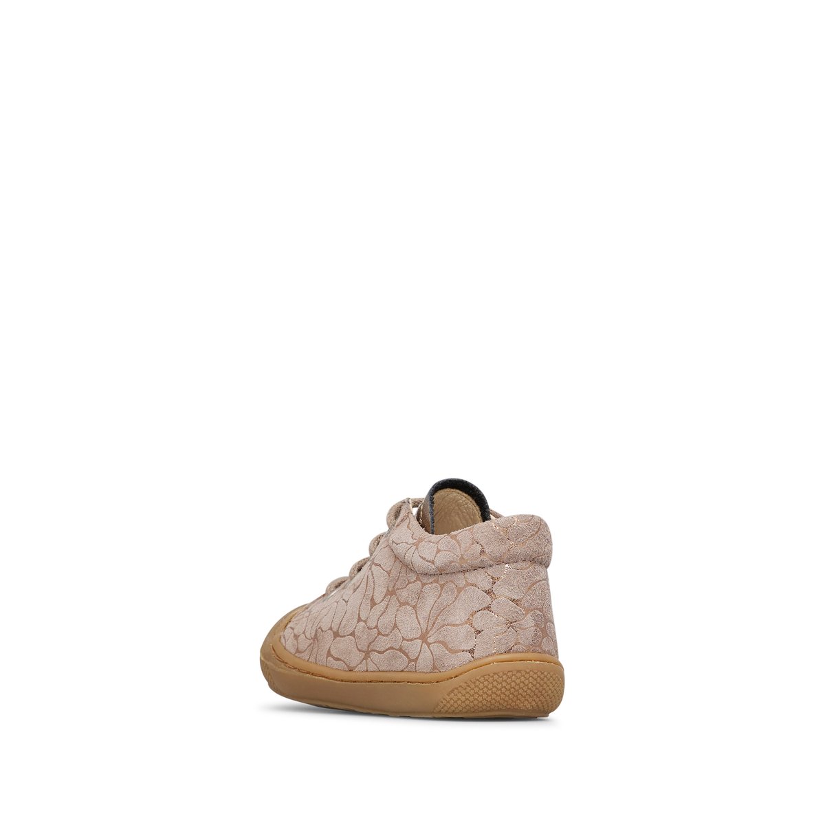 Chaussures premiers pas en cuir et suède COCOON gris tourterelle-, NATURINO