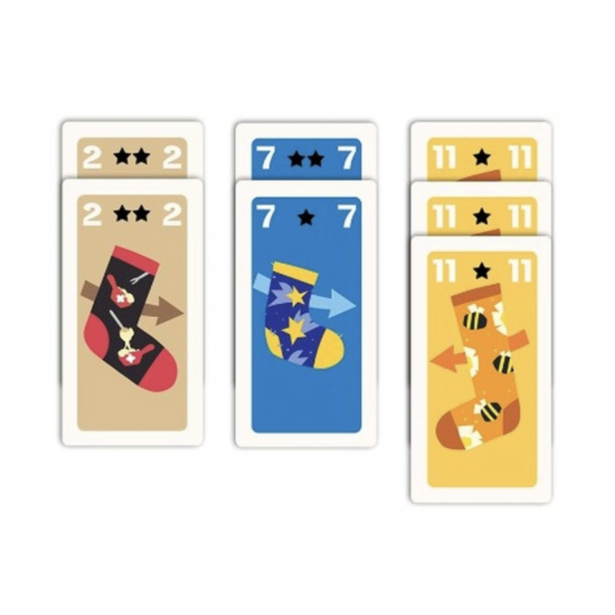 Oh my socks ! - jeu de cartes couleur unique, HELVETIQ