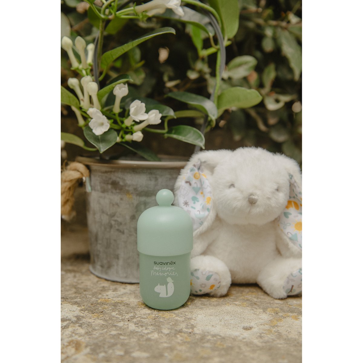 Coffret eau de Cologne pour bébé + peluche vert, SUAVINEX