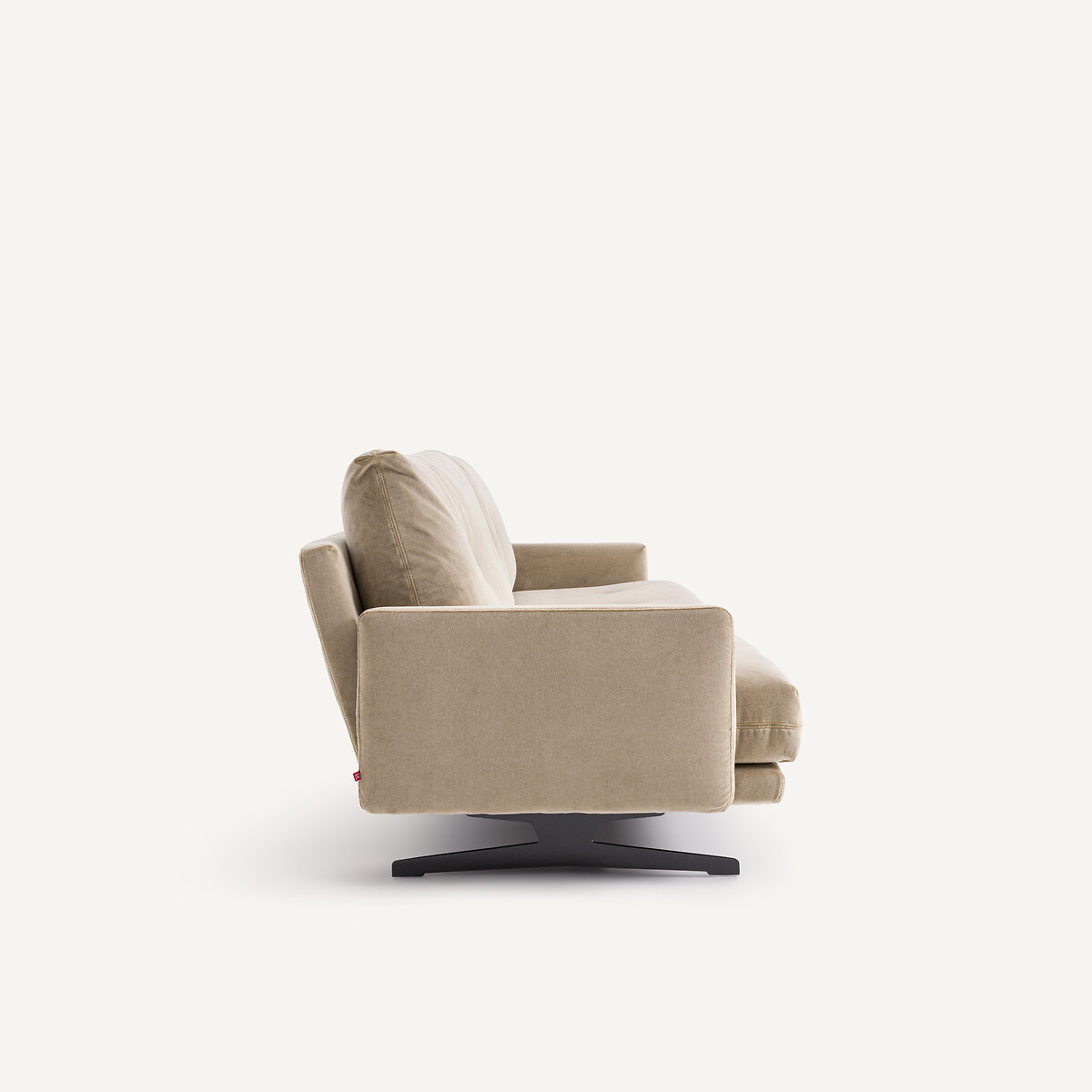 Zetel van stonewashed fluweel, DELICATO grijs shiitaké, AM.PM