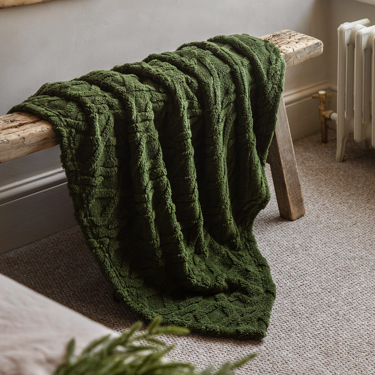 Woodland Cable Knit Throw brown , ÉDITÉ