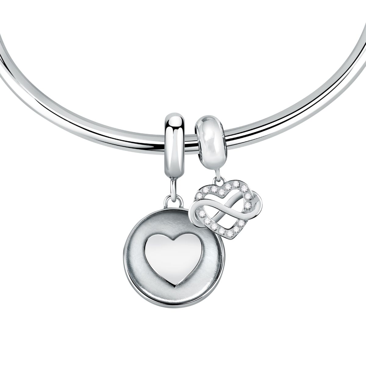 Bracelet en acier et cristaux DROPS argent, MORELLATO