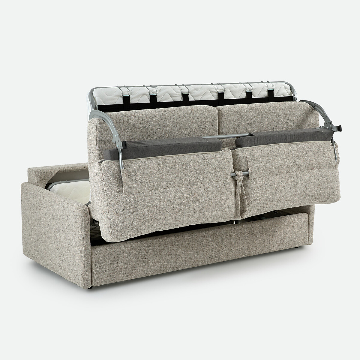 Canapé convertible, 2, 3 ou 4 places, Standard, tissu texturé moucheté, MARTA ecru/bleu, LA REDOUTE INTERIEURS