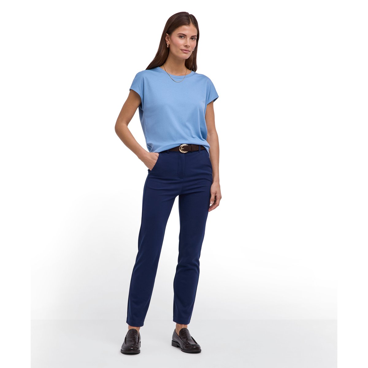T-Shirt Lyocell Balance sky blue (6876), FALKE