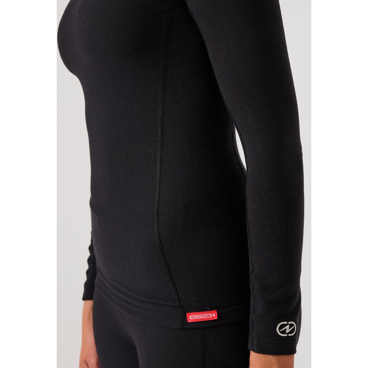 T-shirt Comfort Thermolactyl 4 col rond, noir, DAMART SPORT