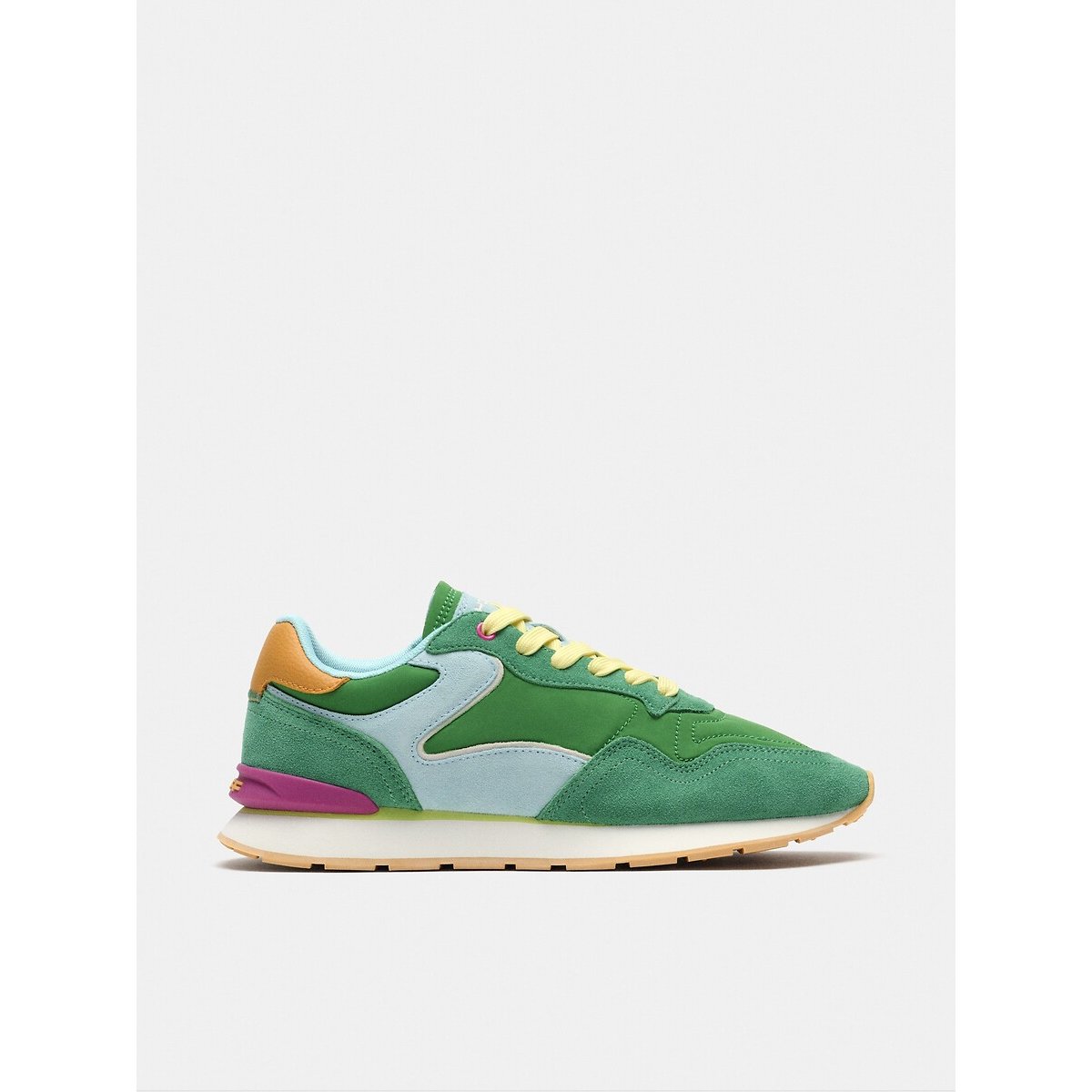 Baskets en cuir City Dopamine vert, HOFF