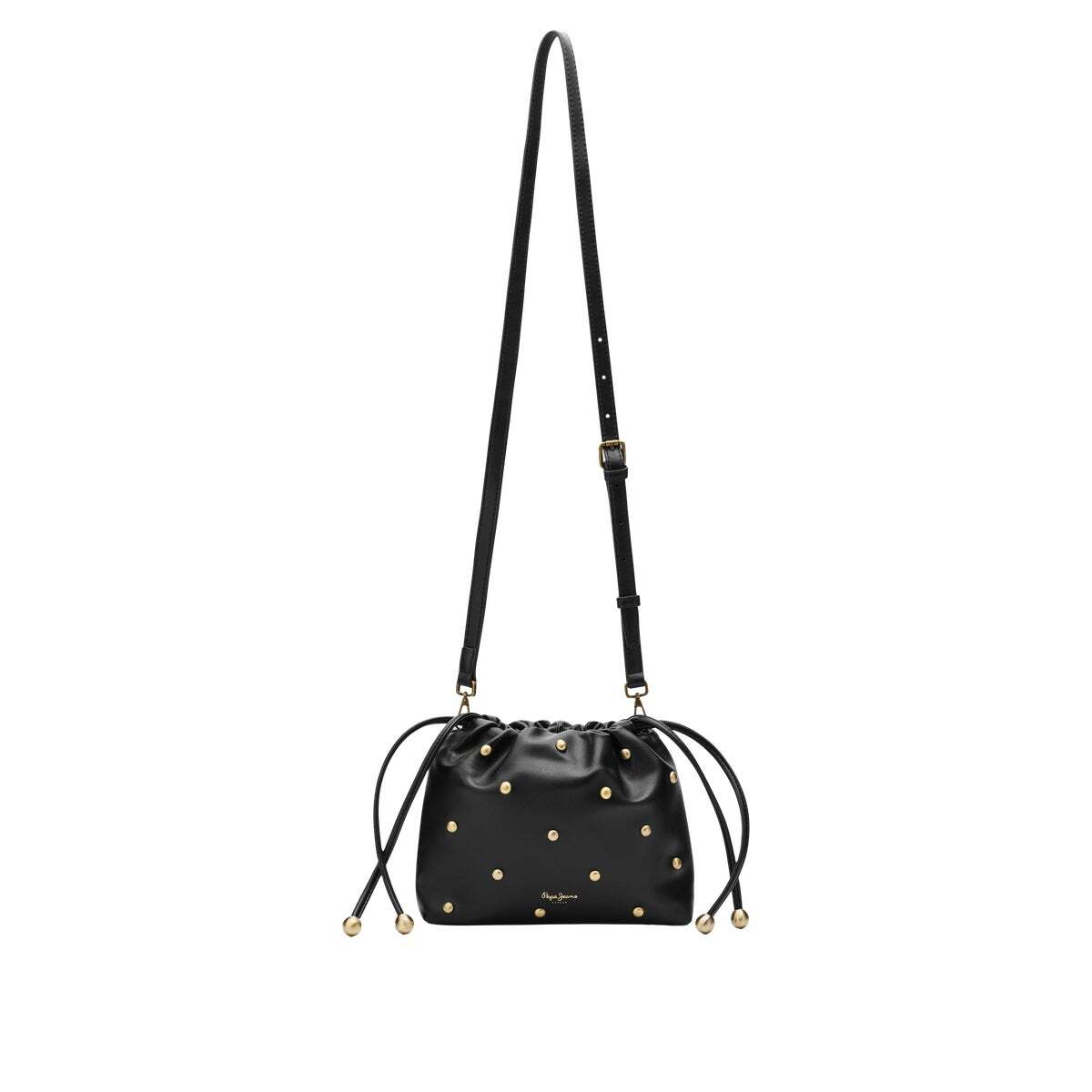 Sac Hobo Effet Cuir Avec Clous noir, PEPE JEANS