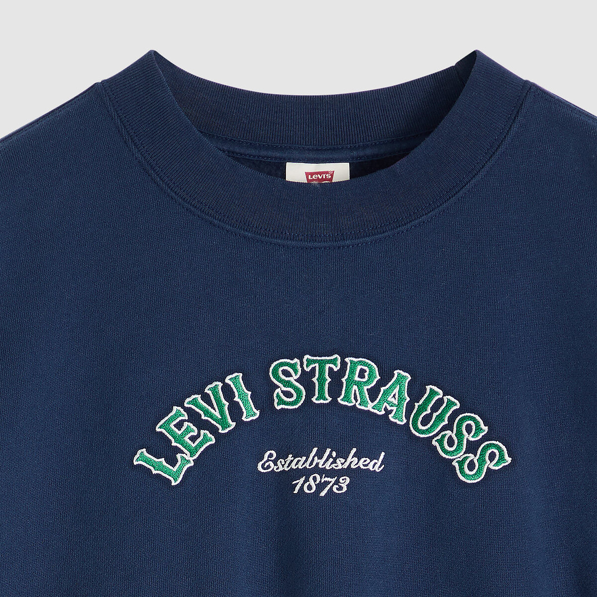 Sweat col rond manches longues logo devant marine, LEVI'S