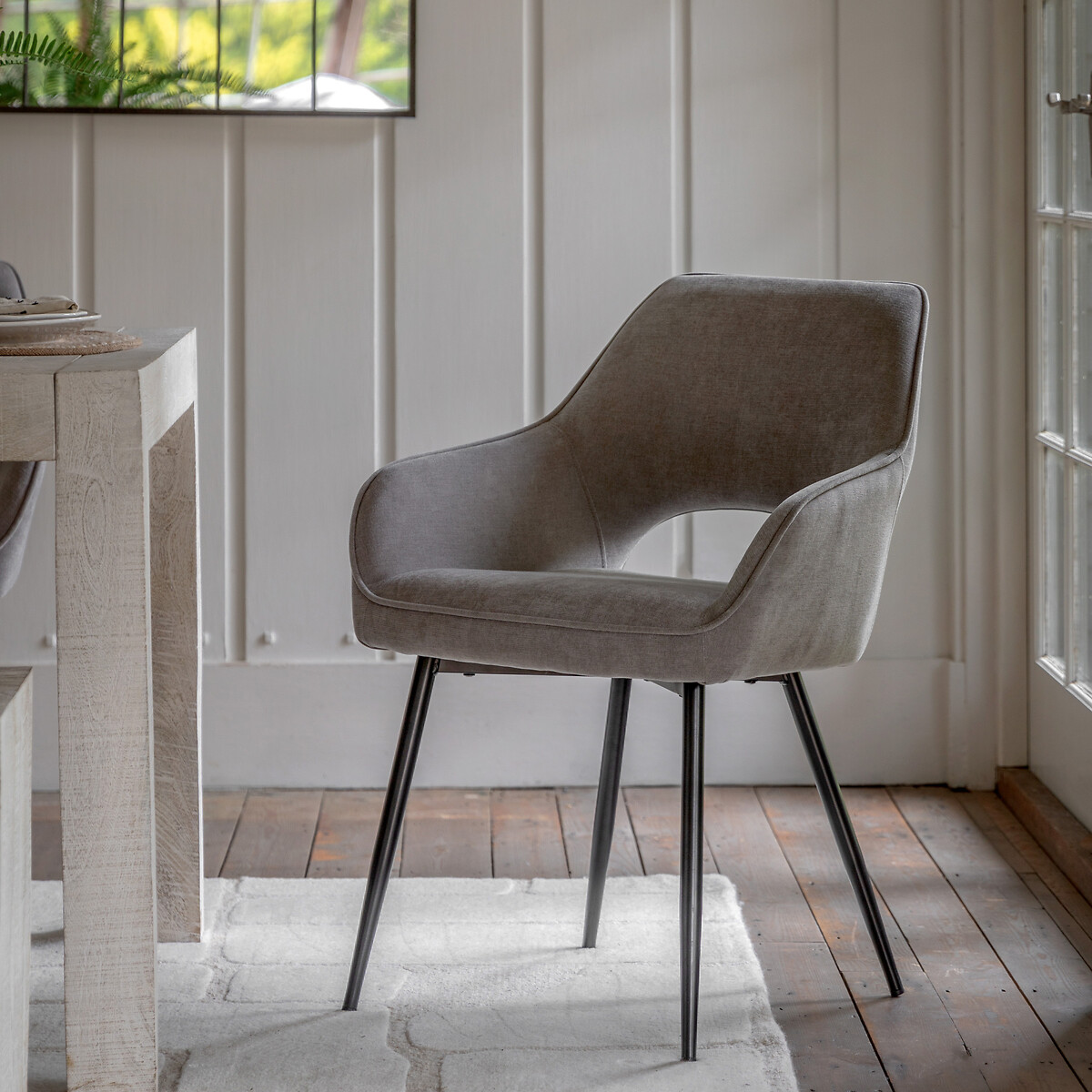 Ivello Upholstered Dining Chairs (Set of 2) grey, SO'HOME