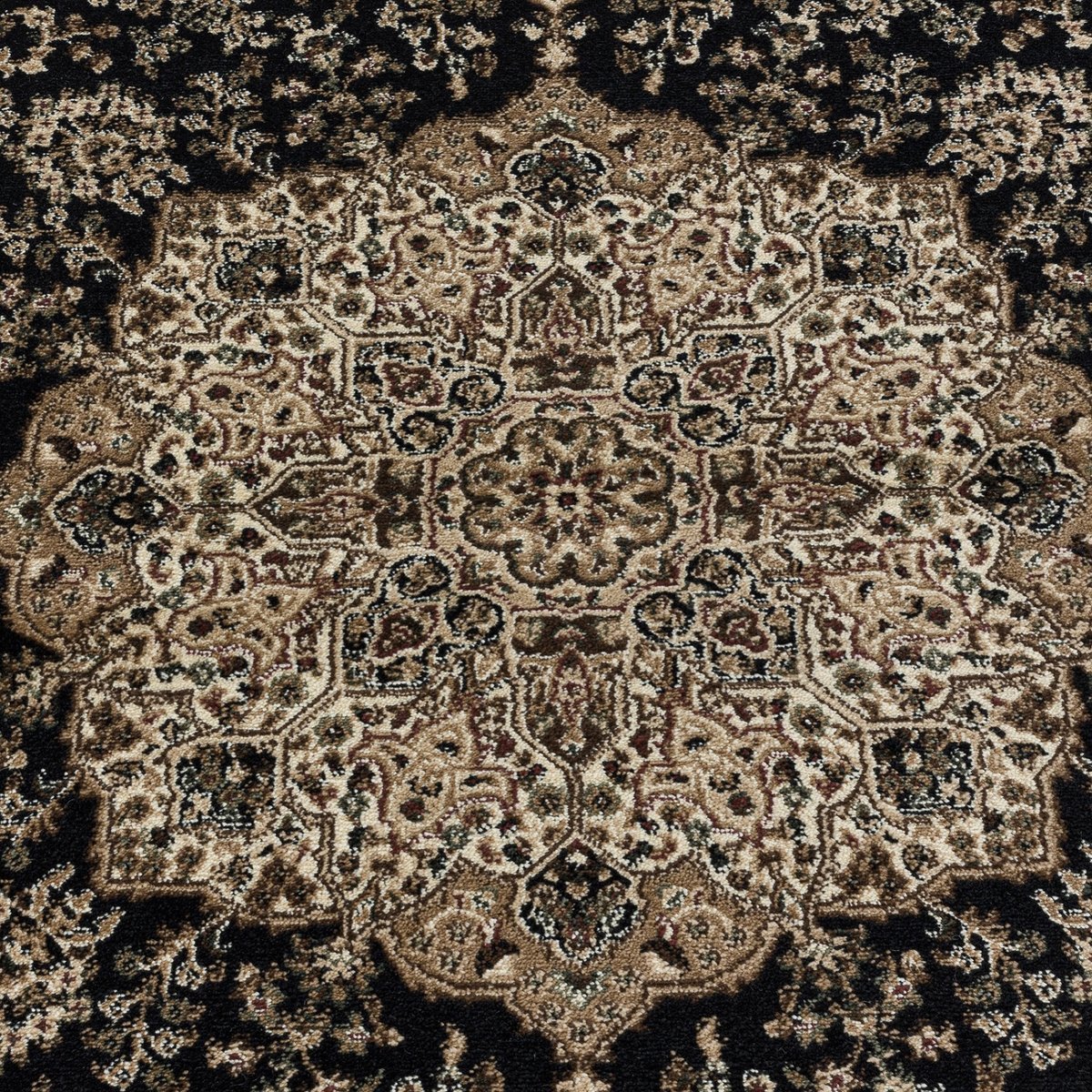 Tapis style moyen-orient TANGER noir, NAZAR RUGS
