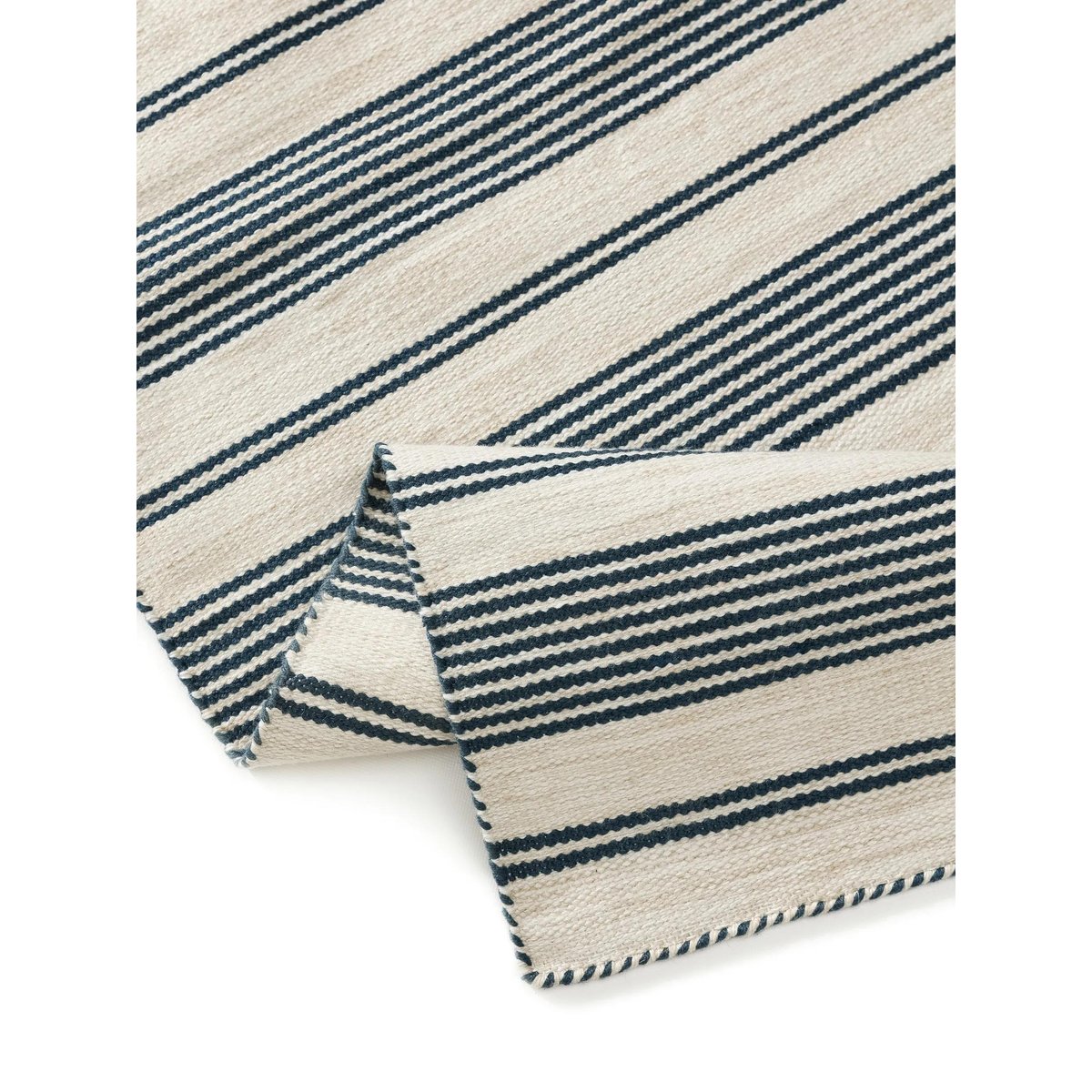 Tapis d'extérieur & intérieur tissé main RIDA beige/bleu, BENUTA