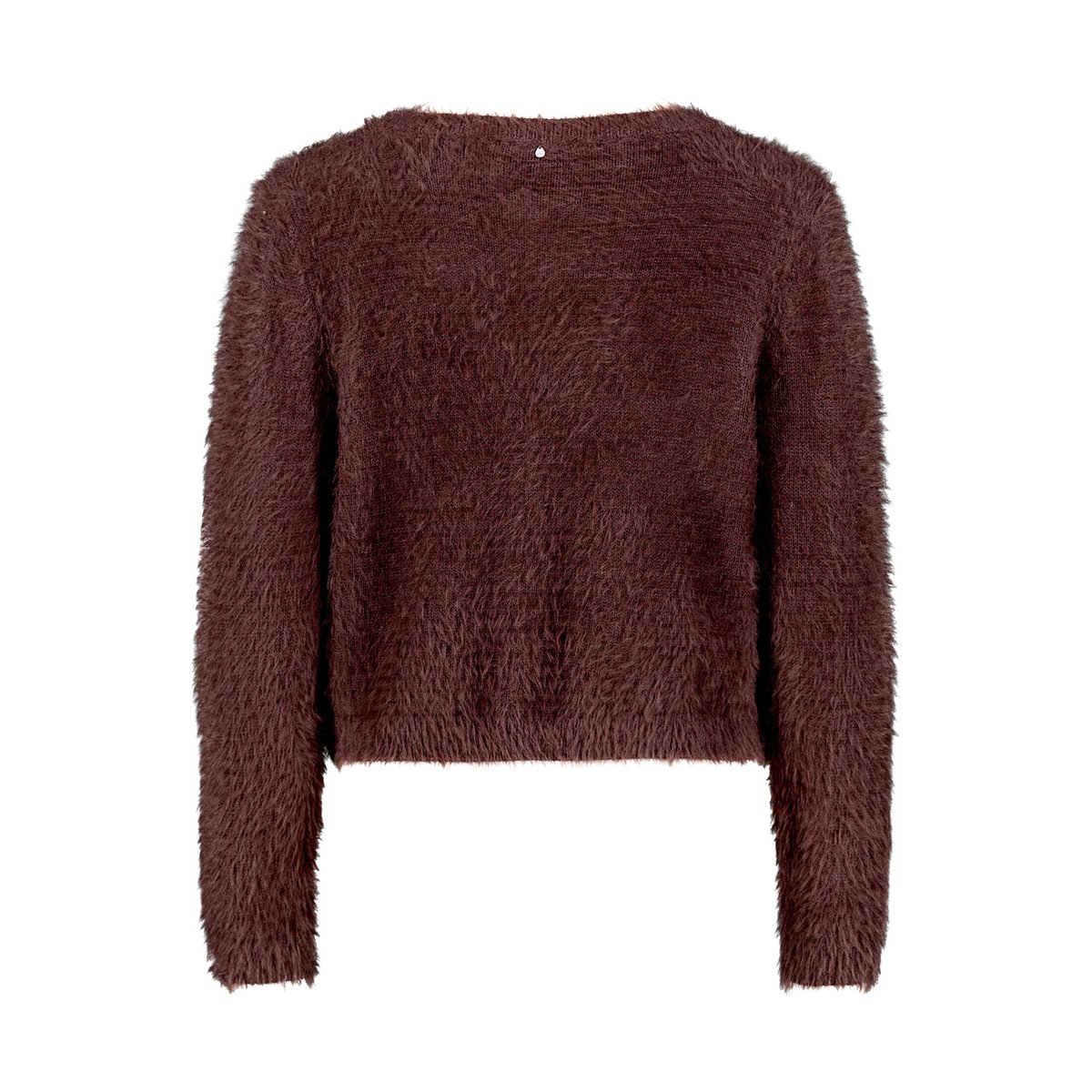 Cardigan en maille à encolure ronde dark maroon, VERA MONT