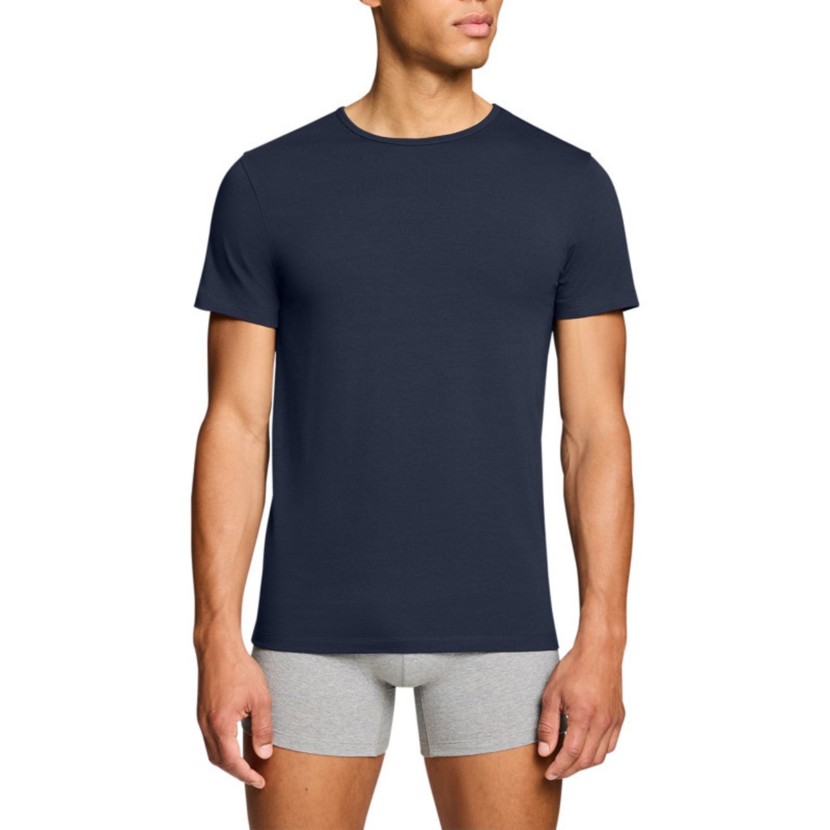 Lot de 2 t-shirts en coton noirs à coupe droite et cols ronds multicolore, LEVI'S