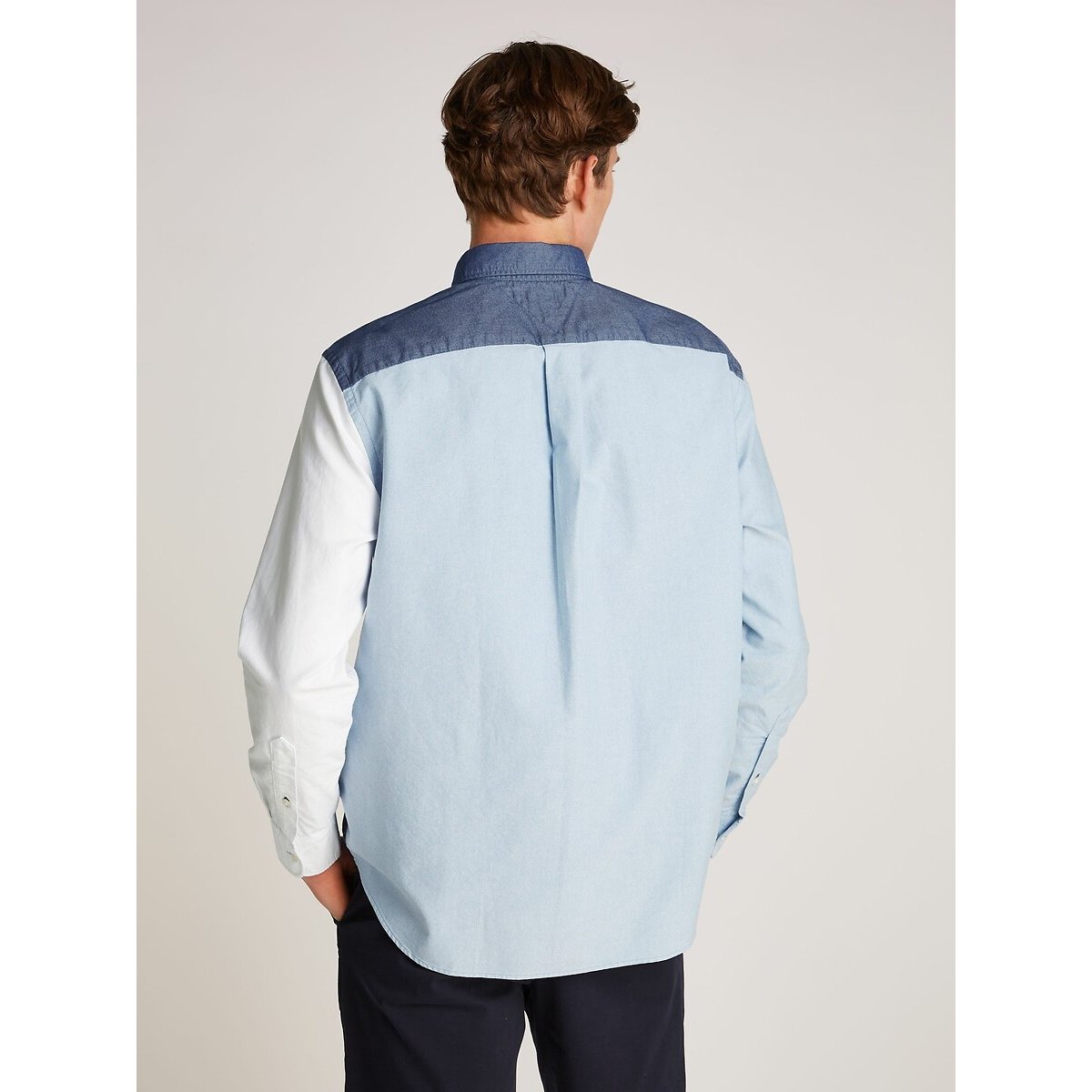 Los hemd oxford colourblock multicolor, TOMMY HILFIGER