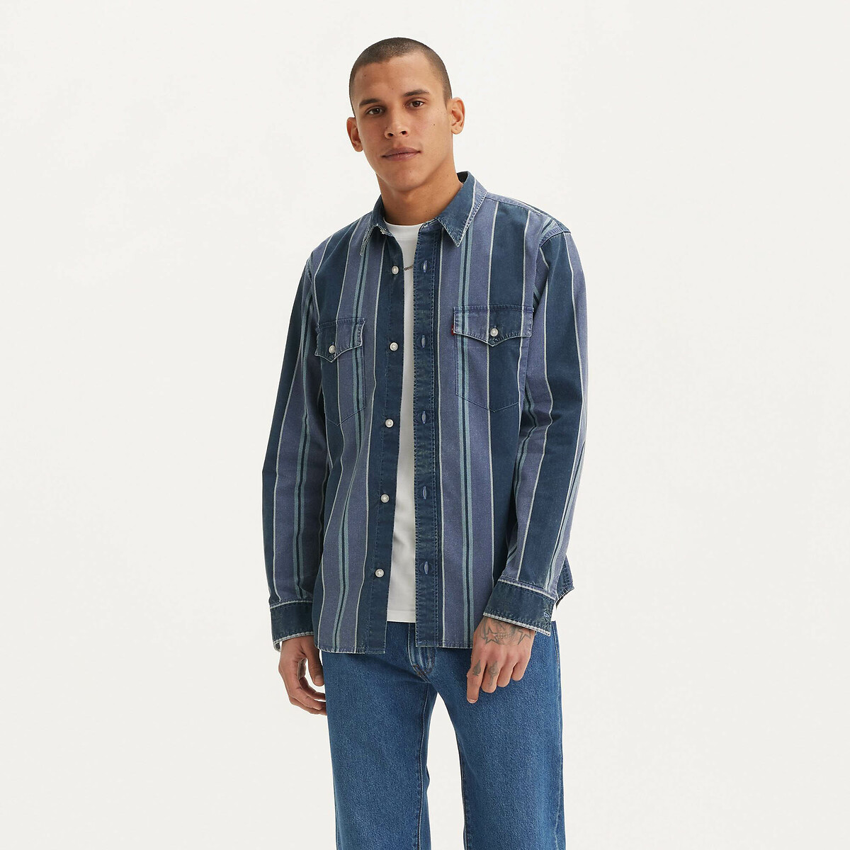 Striped Loose Fit Shirt in Cotton Twill 90001483, LEVI'S