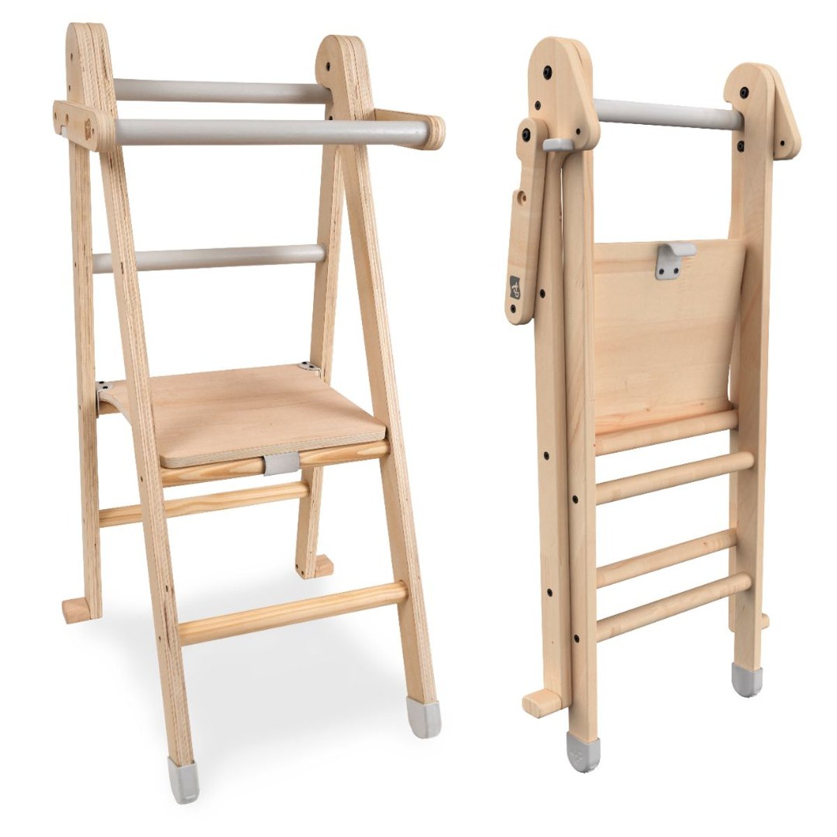 Tour d'apprentissage pliable marron - blanc, ACTIVE TOTS