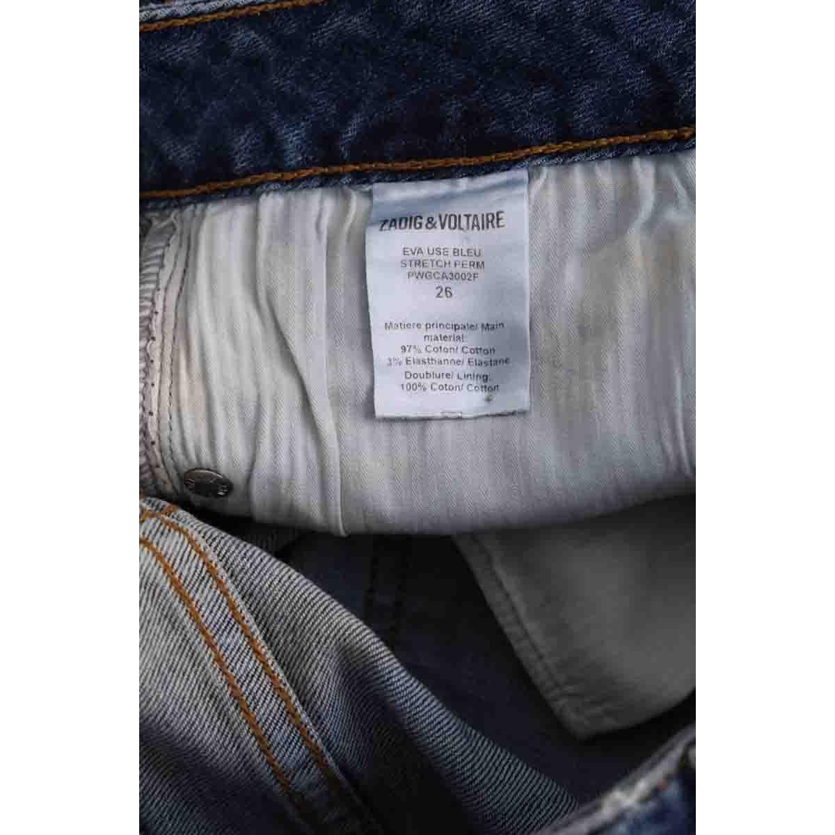 Jean droit - Très Bon État bleu, ZADIG&VOLTAIRE