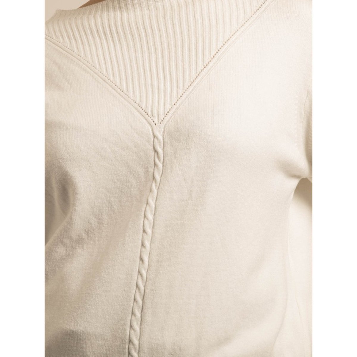 Pull Maille Kaori blanc, DONA LISA