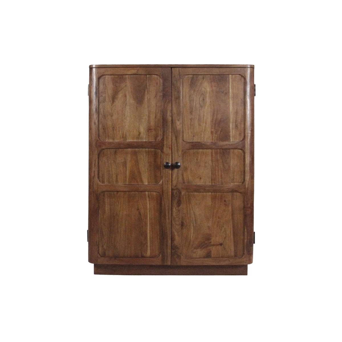 Armoire en bois d'acacia KALEO bois foncé, MADE IN MEUBLES