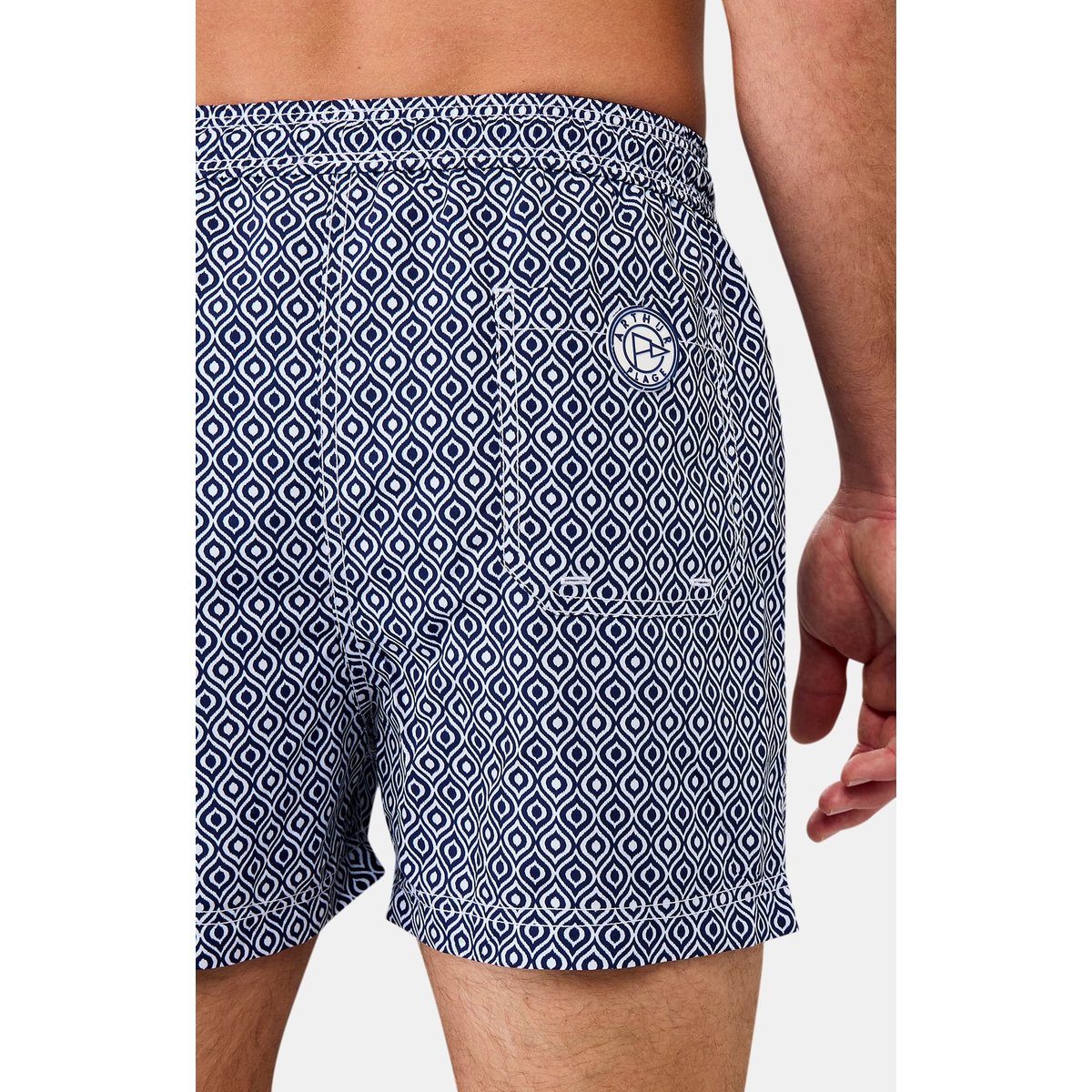 Short de bain en polyester recyclé Miro marine, ARTHUR