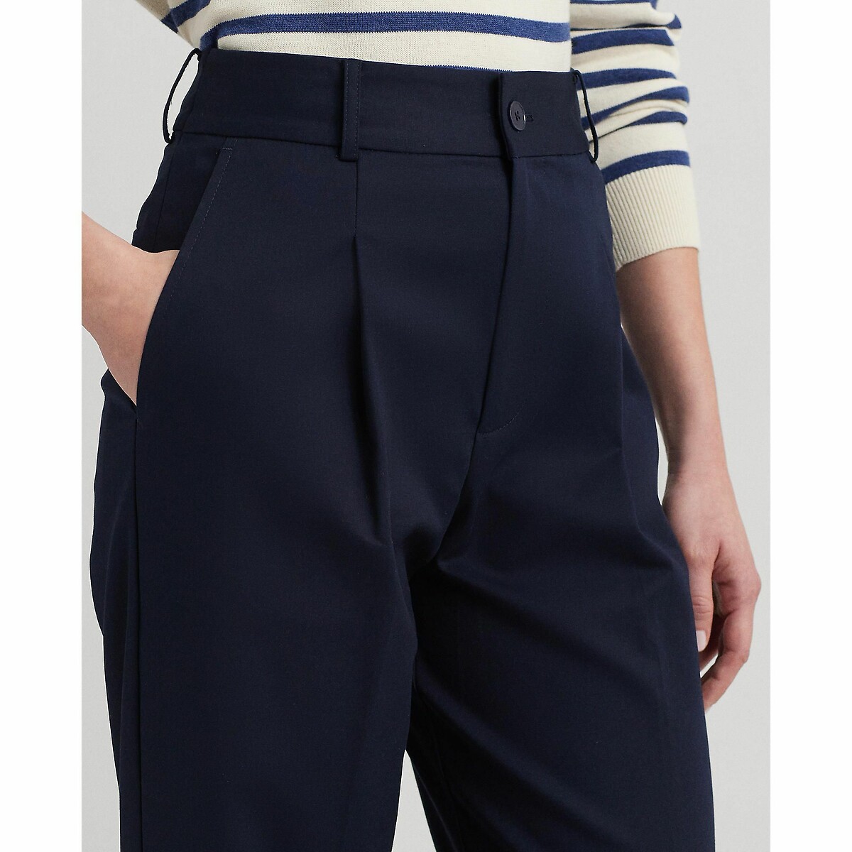 Pantalon large longueur cheville marine, LAUREN RALPH LAUREN