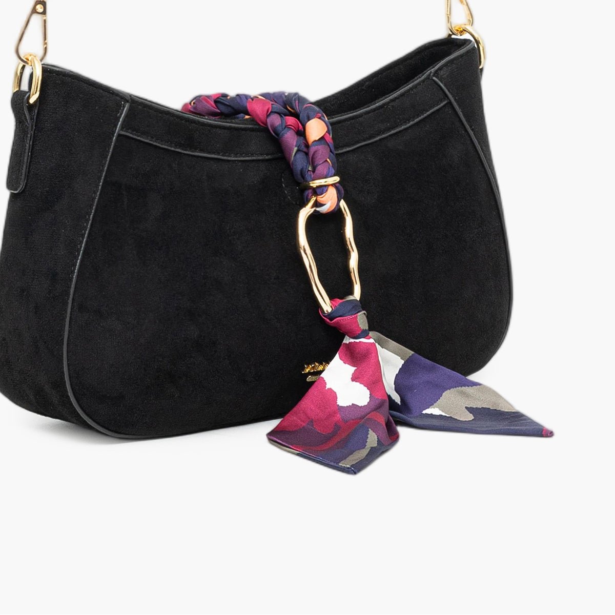 Sac porté épaule  Tivaline noir,doré, LOLLIPOPS