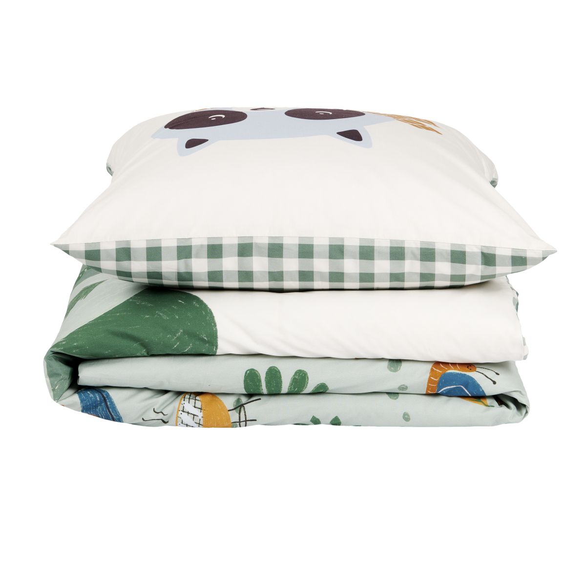 Taie d'oreiller Les Louveteaux - Percale de coton motifs, TRADITION DES VOSGES