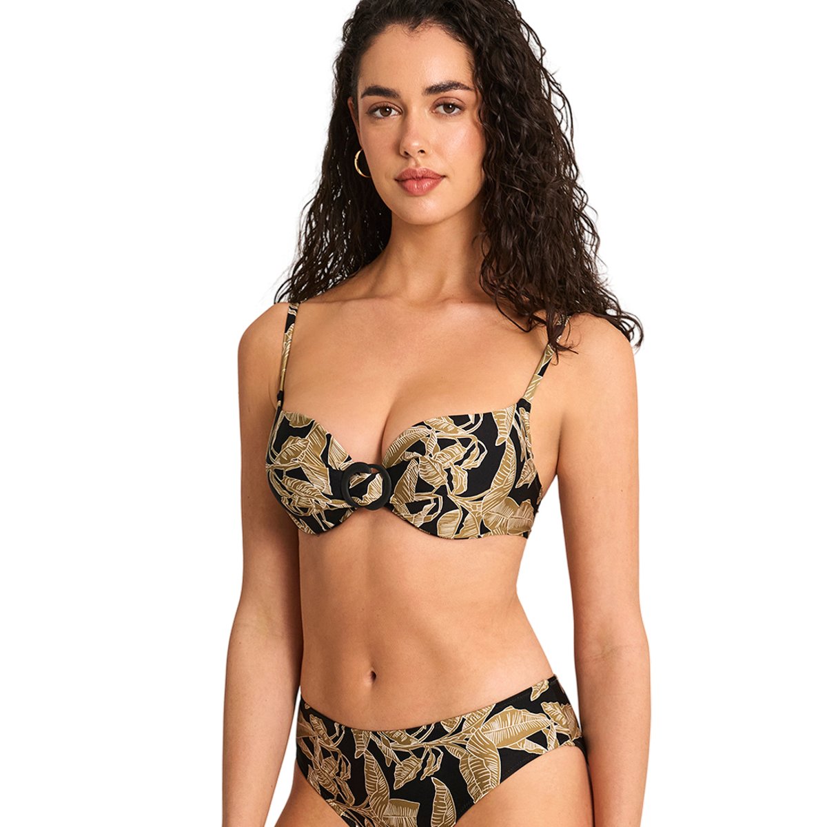 Haut maillot de bain préformé armaturé SALVIA noir, SELMARK MARE