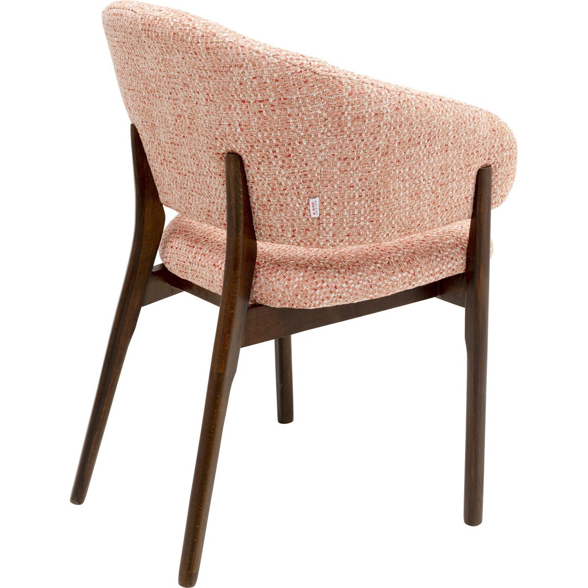 Chaise avec accoudoirs en polyester mélangé, AUGUST rose, KARE DESIGN