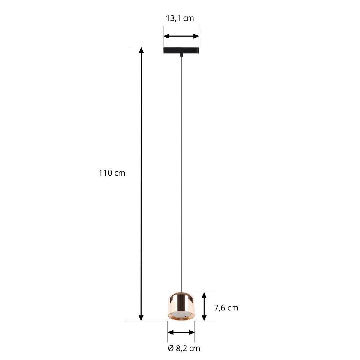 en aluminium moderneLED, Lumaro 48V or, LINDBY