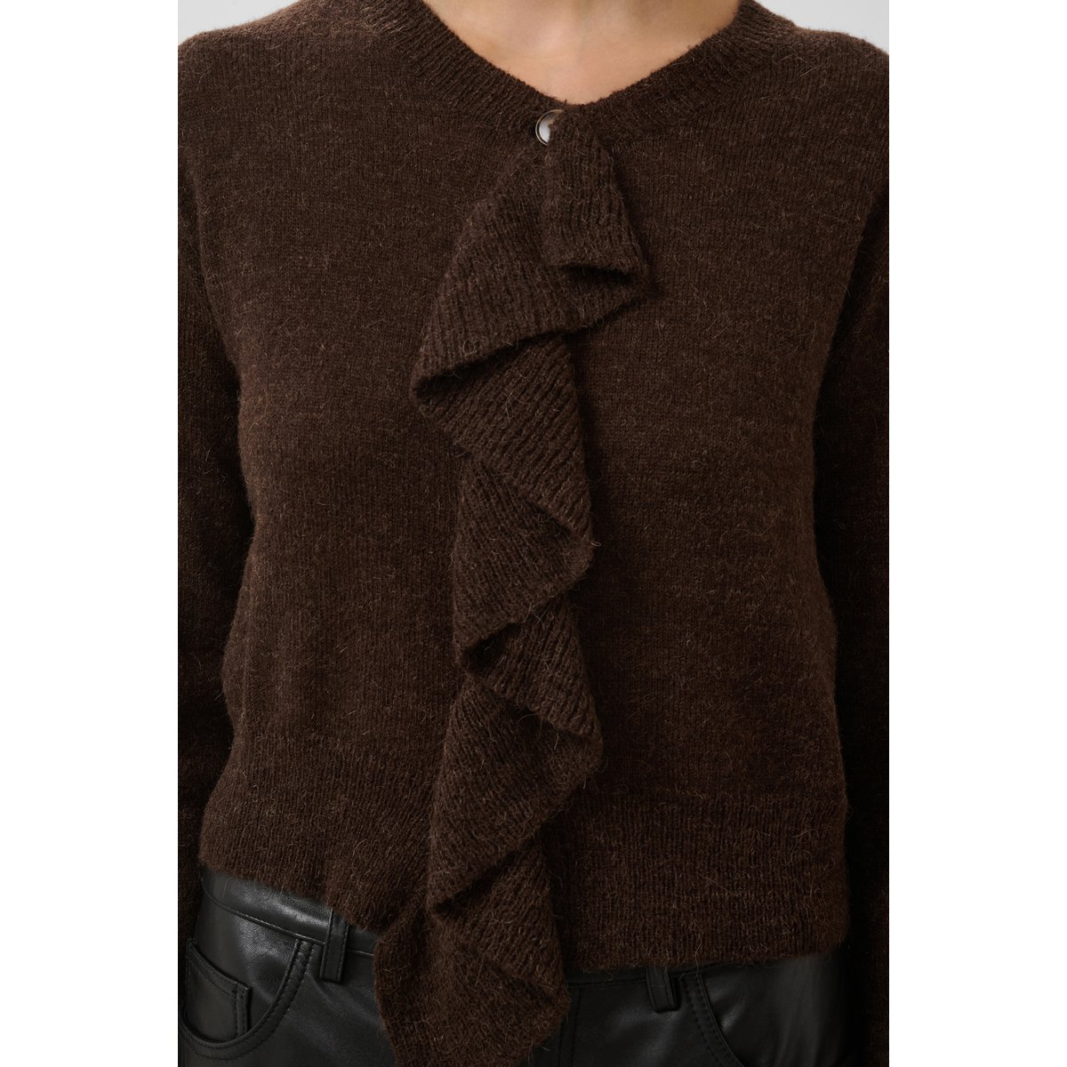 Cardigan à tricot beige molé, SOAKED IN LUXURY