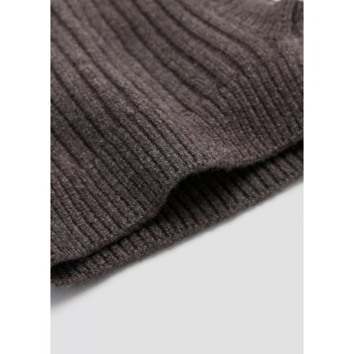 Bonnet en maille unie marron, MANGO BABY