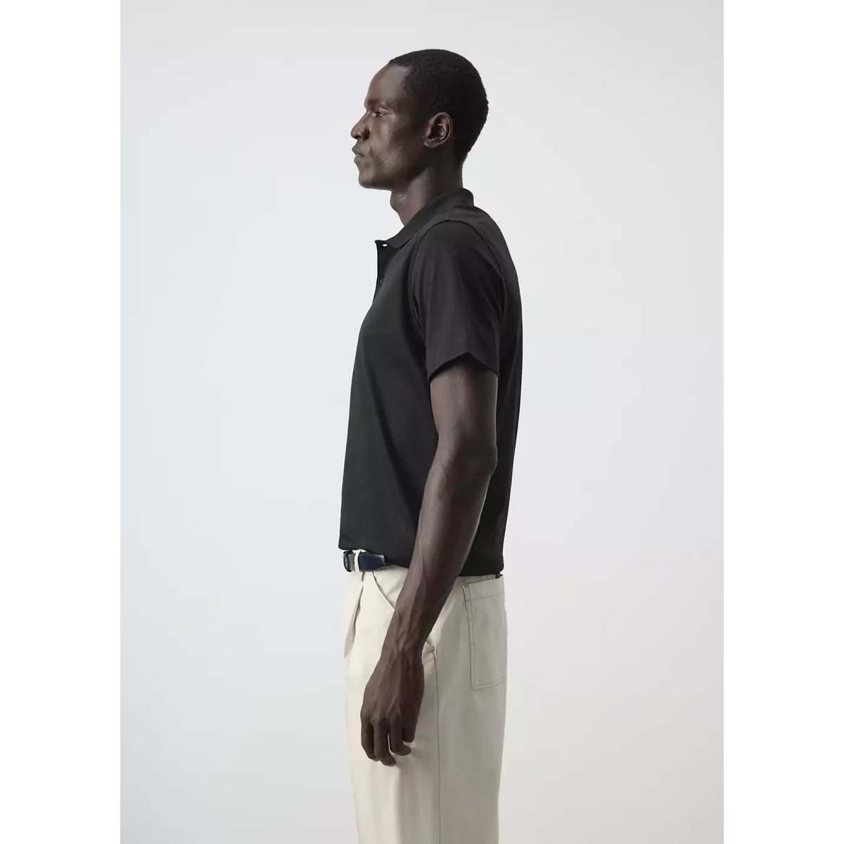 Polo coton regular-fit noir, MANGO MAN