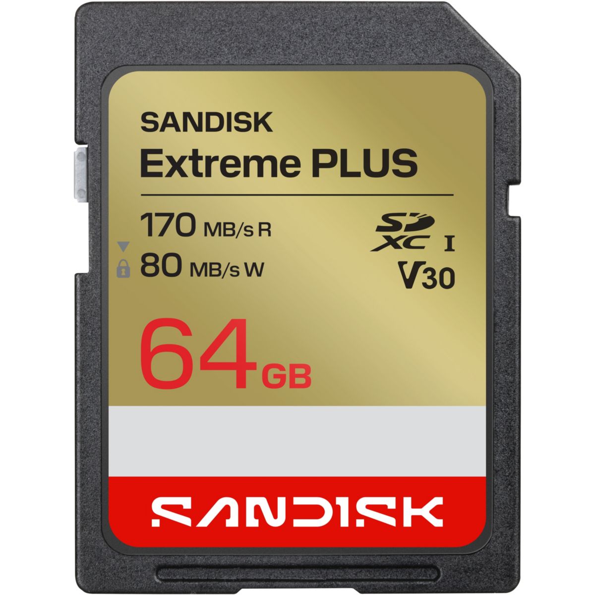 Carte Micro SD Extrem PLUS microSD 64Go UHS-I couleur unique, SANDISK