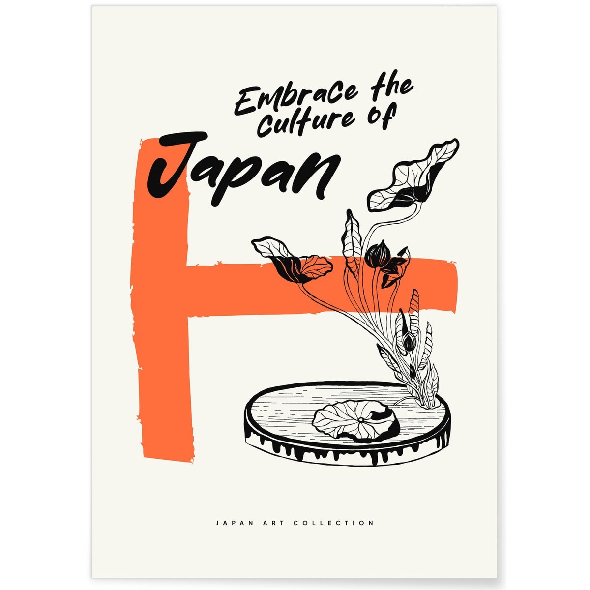 Affiche Art Japon 16 blanc, L'AFFICHERIE