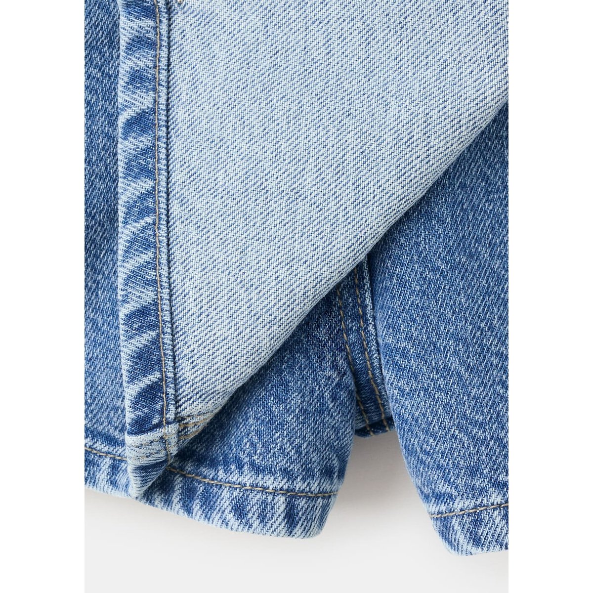 Jupe-culotte denim bleu moyen, MANGO BABY