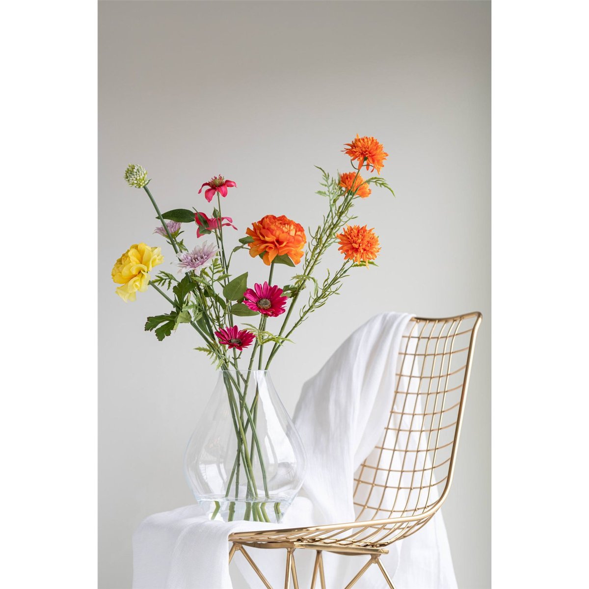 Vase en verre soufflé transparent, RECOLLECTION